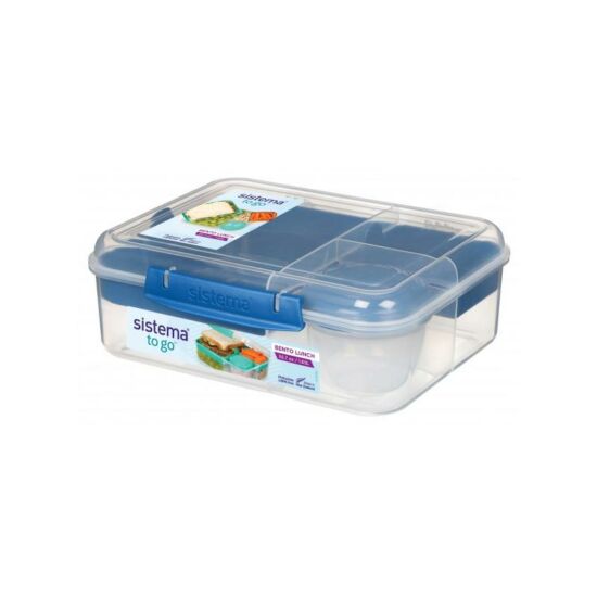Sistema Bento Lunch to go műanyag ételtároló doboz kék