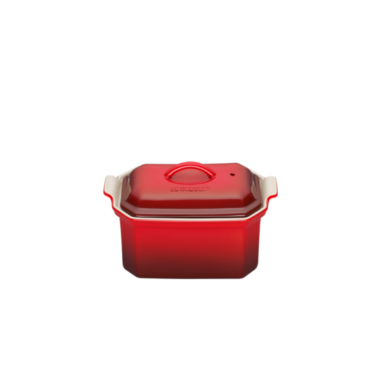 Le Creuset kerámia terrine sütőforma 0,8 liter piros