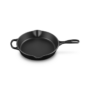 Kép 1/2 - Le-Creuset-ontottvas-kerek-serpenyo-26cm-matt-fekete-szinben-kep