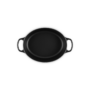 Kép 2/2 - Le Creuset öntöttvas ovális edény 29 cm szatén fekete