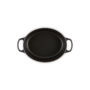 Kép 2/2 - Le Creuset öntöttvas ovális edény  27 cm szatén fekete